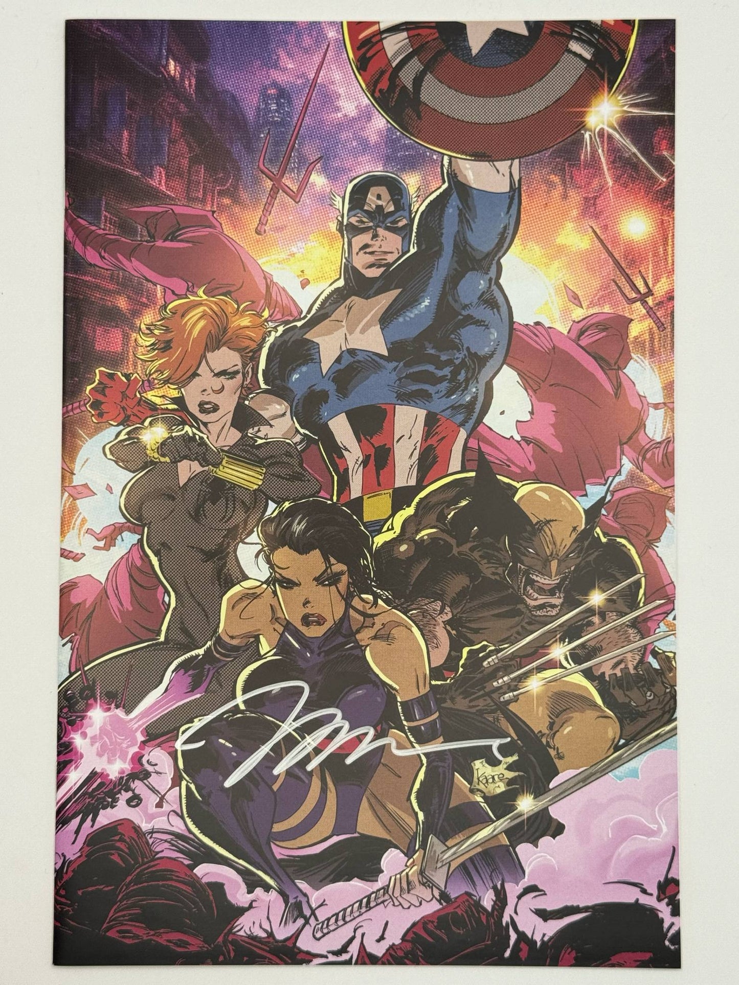 UNCANNY X-MEN #268 FACSIMILE SIGNED Jim Lee | K. Andrews Virgin Var