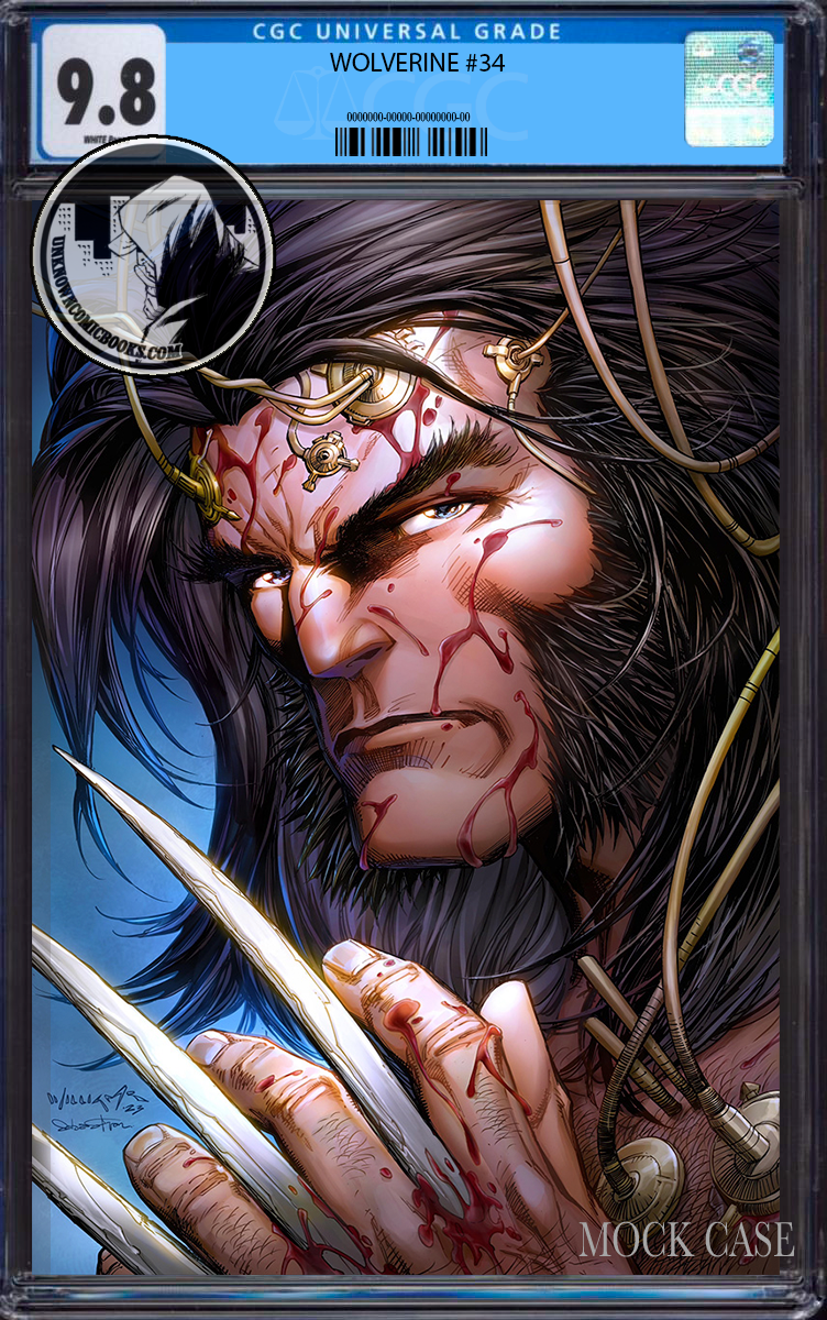 WOLVERINE #34 UNKNOWN COMICS SCOTT WILLIAMS EXCLUSIVE VIRGIN ICON VAR CGC 9.8 BLUE LABEL (01/31/2024)