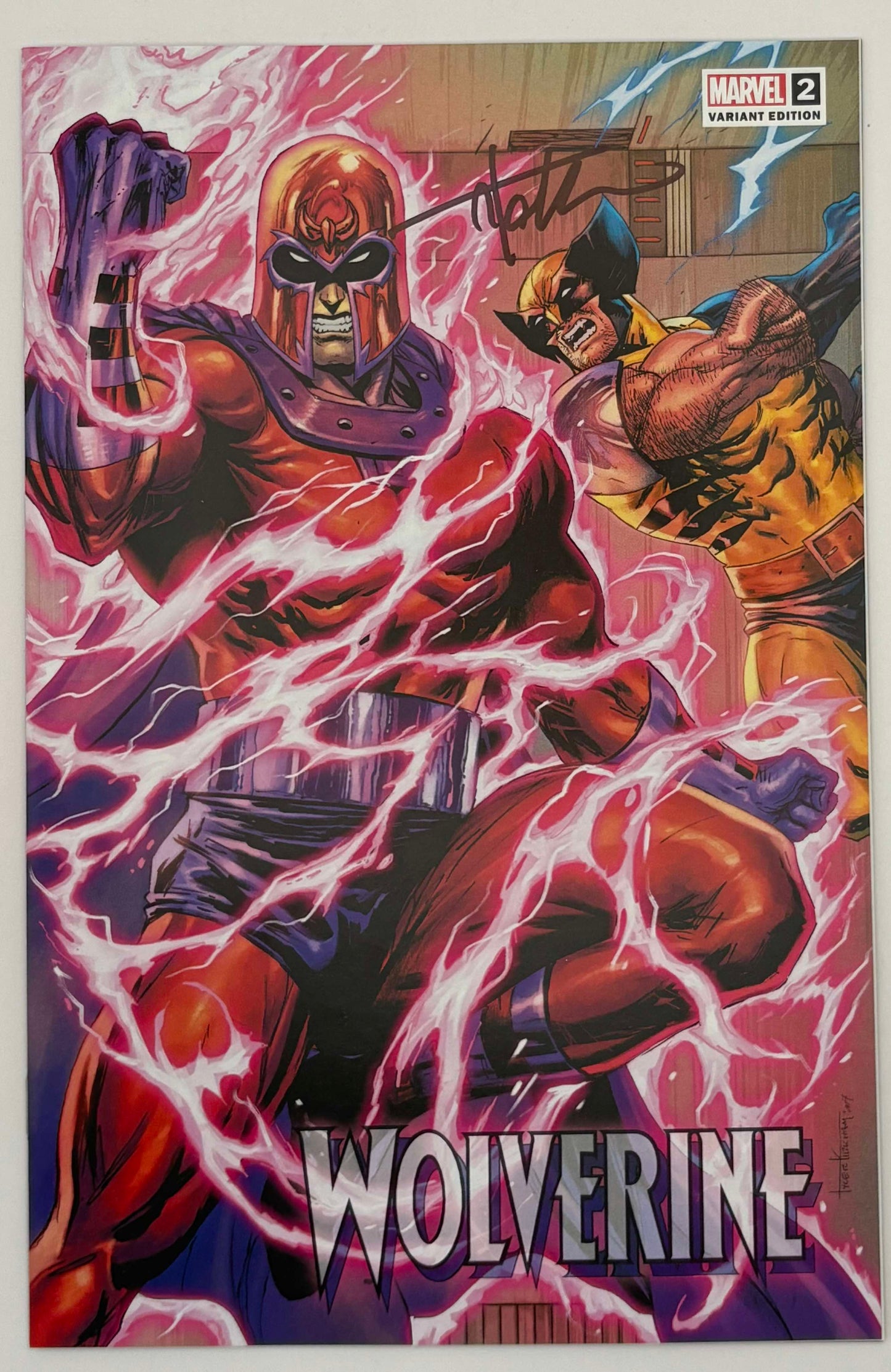 WOLVERINE #2 SIGNED w/COA! Unknown Tyler Kirkham Connecting Cover Excl Var