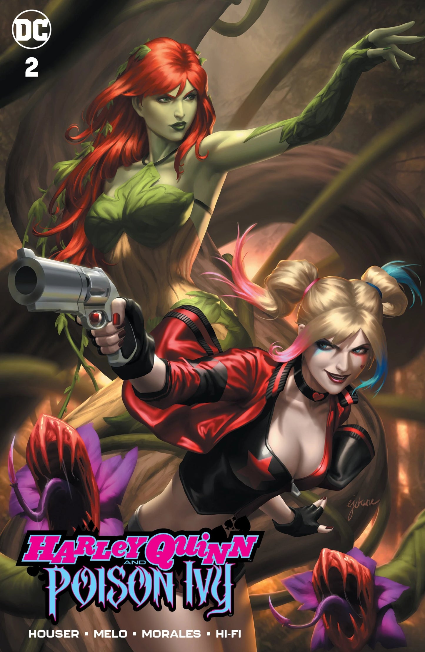HARLEY QUINN & POISON IVY #3 SIGNED EJIKURE Unknown Comics Var w/COA IN STOCK