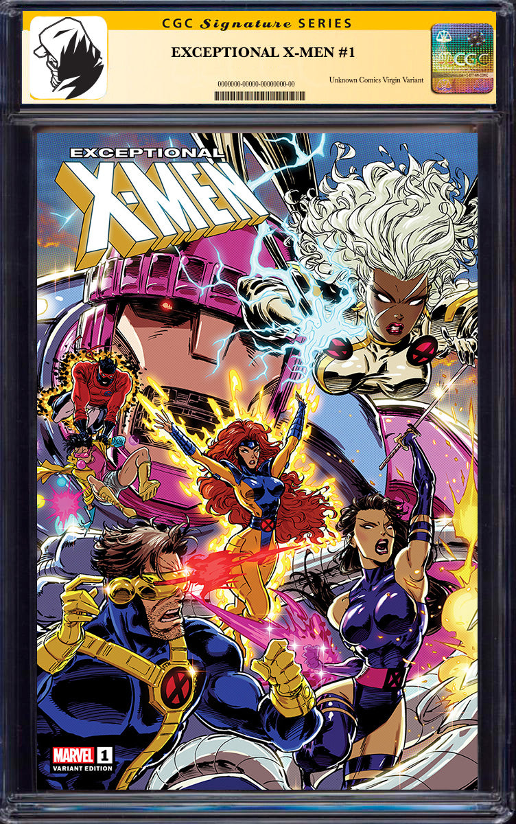 [SIGNED CGC] EXCEPTIONAL X-MEN #1 KAARE ANDREWS VIRGIN CONNECTING COVER [CGC 9.6+ YELLOW LABEL] (06/25/2025)