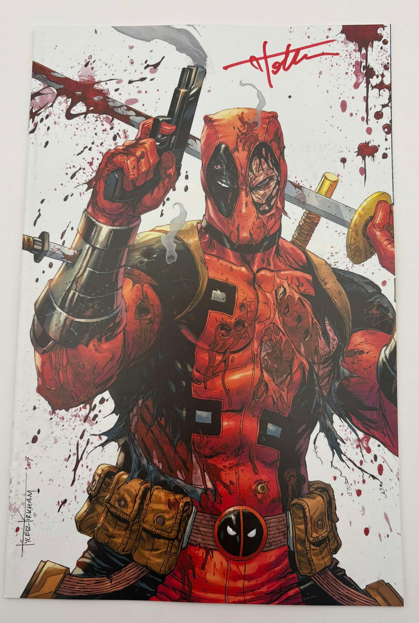 [SIGNED W/COA] Deadpool / Wolverine #1 Unknown Comics Tyler Kirkham Exclusive Virgin Var [IN STOCK]