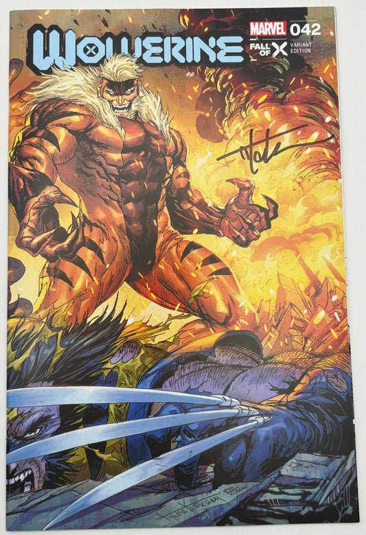 [SIGNED W/ COA] WOLVERINE #42 UNKNOWN COMICS TYLER KIRKHAM EXCLUSIVE VAR [IN STOCK]