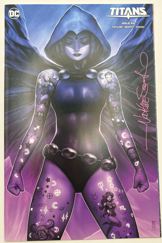 [SIGNED W/ COA] TITANS #4 NATHAN SZERDY (616) EXCLUSIVE MINIMAL VIRGIN VAR [IN STOCK]