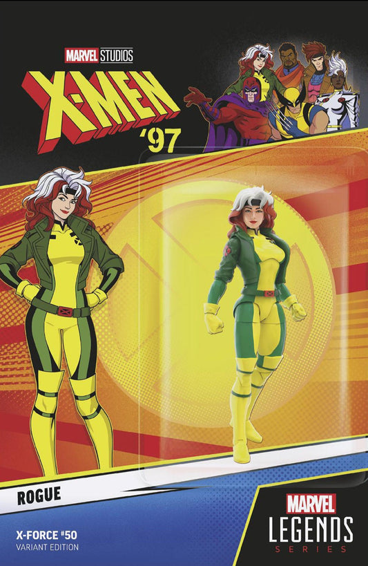 [SIGNED BY LENORE ZANN] X-FORCE #50 X-MEN 97 ROGUE ACTION FIGURE VARIANT [FALL]  (07/31/2024)