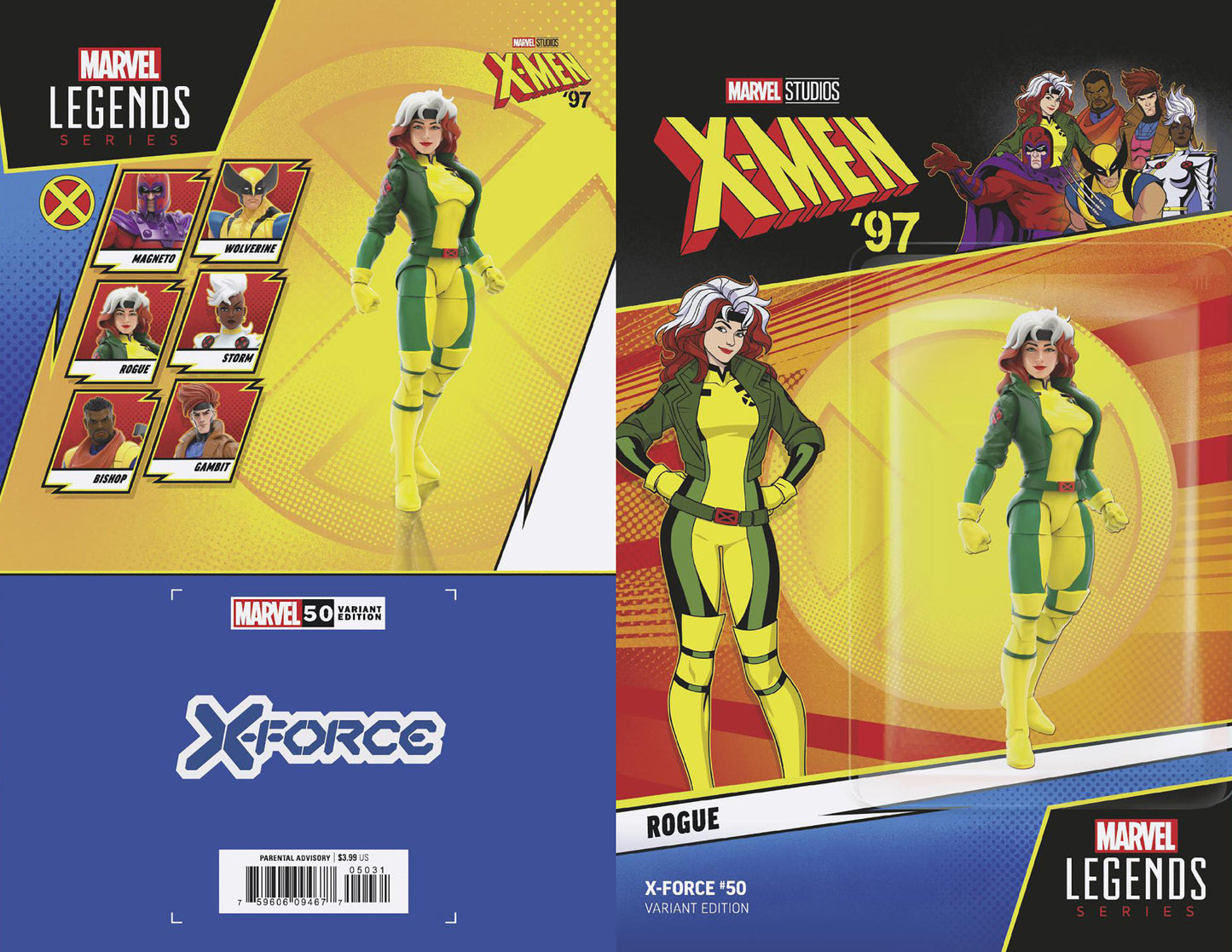 [SIGNED BY LENORE ZANN] X-FORCE #50 X-MEN 97 ROGUE ACTION FIGURE VARIANT [FALL]  (07/31/2024)