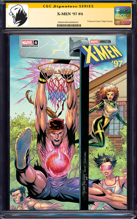 [SIGNED BY TYLER KIRKHAM] X-MEN '97 #4 UNKNOWN COMICS TYLER KIRKHAM EXCLUSIVE VAR [CGC 9.6+ YELLOW LABEL] (11/27/2024)