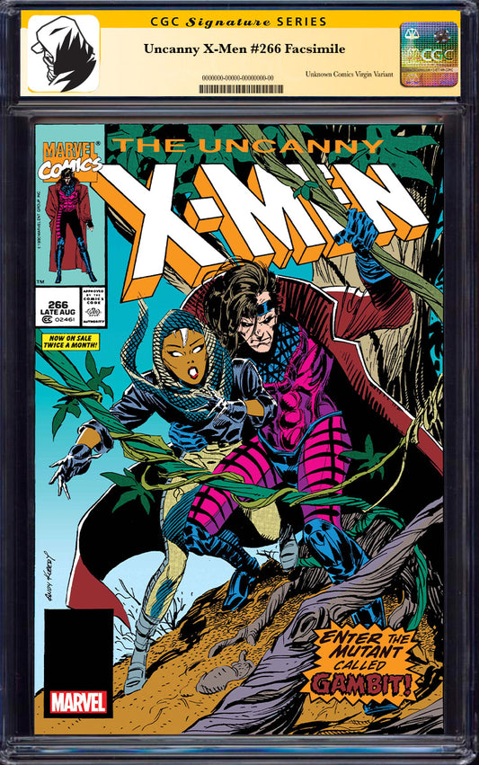 [SIGNED BY CHRIS CLAREMONT] UNCANNY X-MEN #266 FACSIMILE EDITION [CGC 9.6+ YELLOW LABEL]   (03/26/2025)