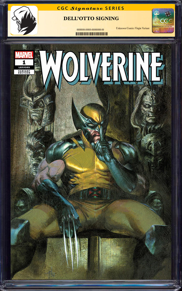 [SIGNED CGC 9.6+ YELLOW LABEL] Wolverine #1 Unknown Comics Dell’Otto Exclusive Var [08-25]