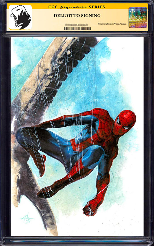 [SIGNED CGC 9.6+ YELLOW LABEL] Amazing Spider-Man #87 Unknown Comics Gabriele Dell_Otto Exclusive Var [08-25]