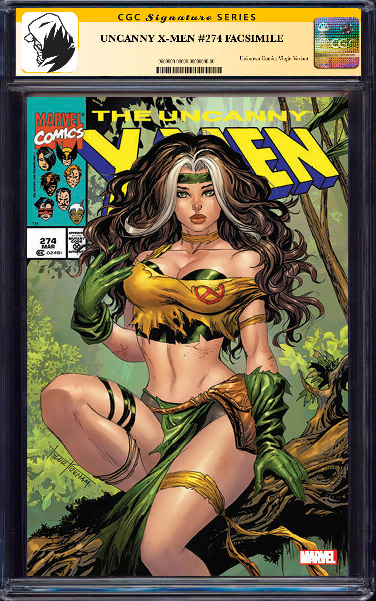 [SIGNED BY LENORE ZANN] UNCANNY X-MEN #274 FACSIMILE UNKNOWN COMICS TYLER KIRKHAM EXCLUSIVE VAR [CGC 9.6+ YELLOW LABEL] (03/26/2025)