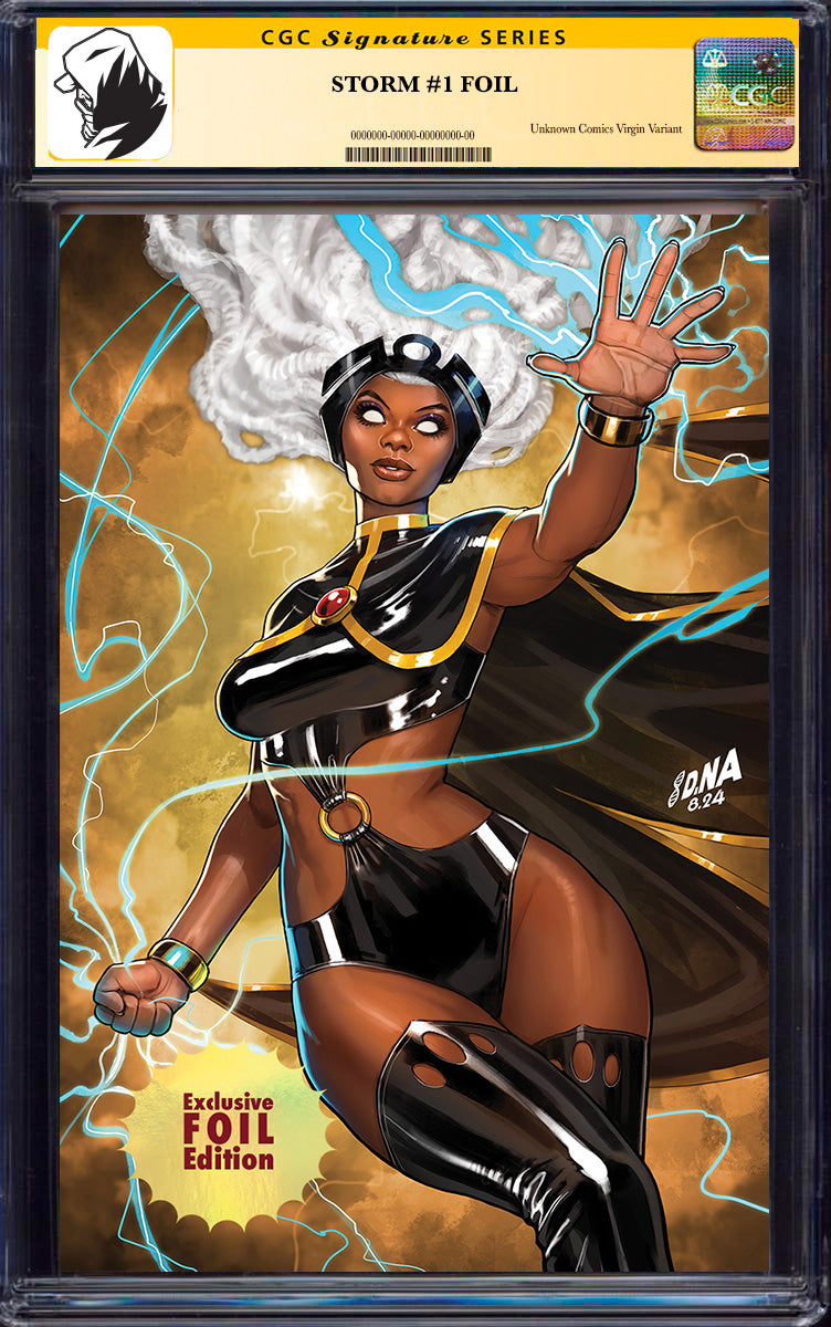 [SIGNED CGC] STORM #1 {FOIL} UNKNOWN COMICS DAVID NAKAYAMA EXCLUSIVE VIRGIN NYCC 2024 VAR CGC 9.6+ YELLOW LABEL (06/24/2025)