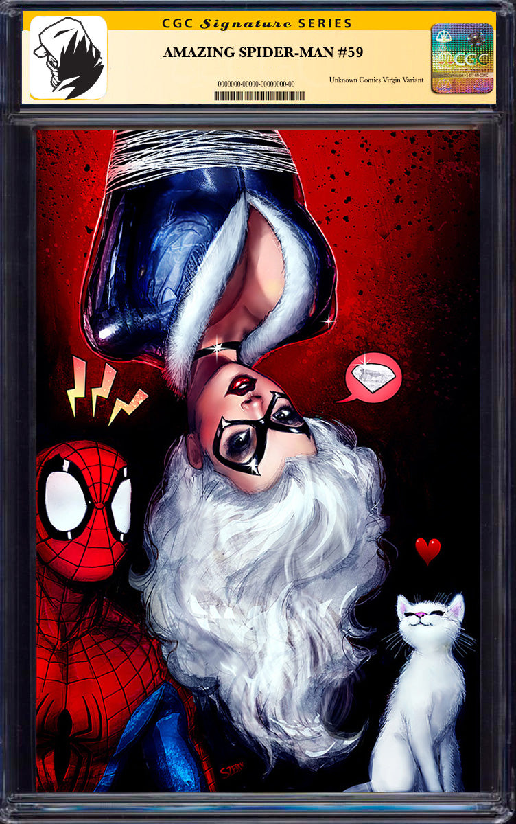 [SIGNED CGC] AMAZING SPIDER-MAN #59 UNKNOWN COMICS NATHAN SZERDY EXCLUSIVE VAR CGC 9.6+ YELLOW LABEL (06/2025)