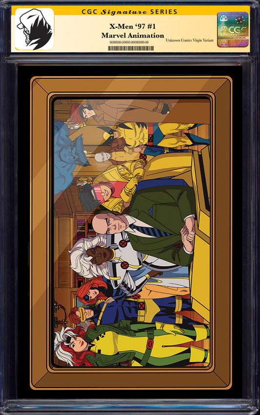 [SIGNED BY X-MEN VOICE CAST] [CGC YELLOW LABEL] X-MEN '97 #1 UNKNOWN COMICS MARVEL ANIMATION 3RD PRINTING EXCLUSIVE VIRGIN VARIANT (11/27/2024)
