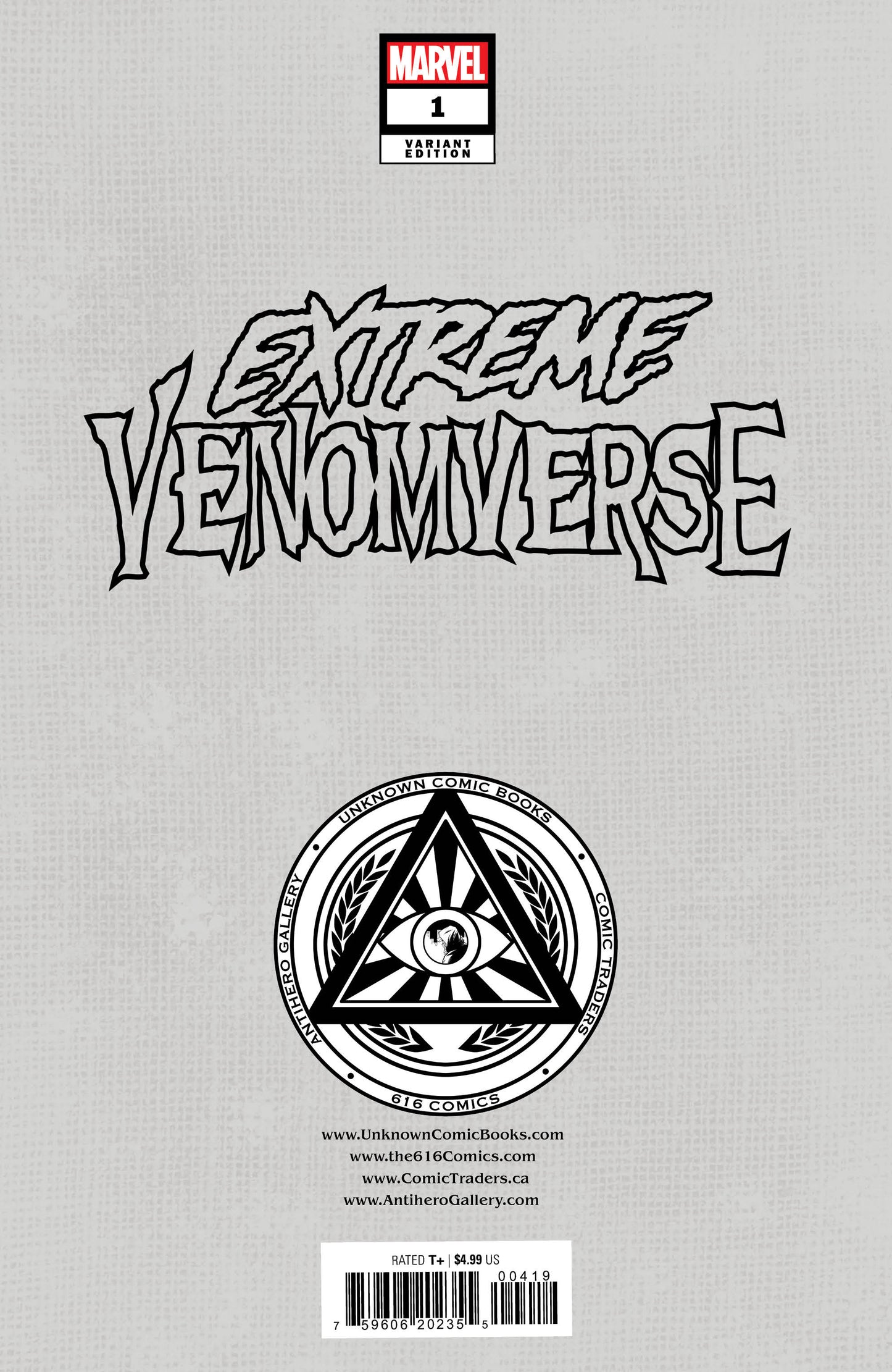 [FOIL] Extreme Venomverse #1 Unknown Comics Greg Horn Exclusive Foil Virgin Var (05/10/2023)