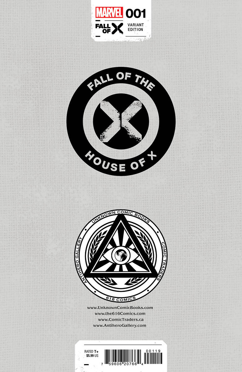 [SIGNED W/ COA] FALL OF THE HOUSE OF X #1 [FHX] UNKNOWN COMICS NATHAN SZERDY EXCLUSIVE VAR (07/31/2024)