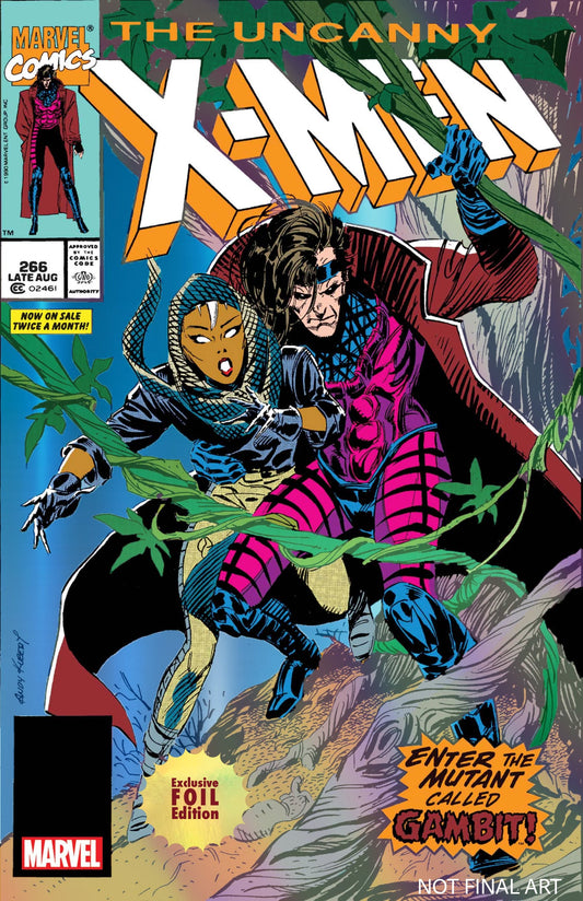 [Signed by Chris Claremont] [Foil] Uncanny X-Men #266 Unknown Comics Exclusive Facsimile Edition Var [IN STOCK]