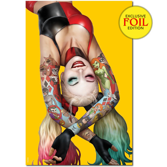 [FOIL] HARLEY QUINN #30 NATHAN SZERDY EXCLUSIVE TATTOO FOIL VIRGIN VAR CGC 9.8 BLUE LABEL (01/31/2024)