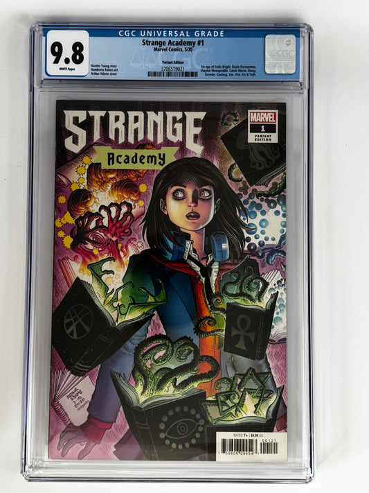 STRANGE ACADEMY #1 Arthur Adams Var CGC 9.8 Blue Label - 1st App. Emily Bright, Doyle Dormammu & More [In Stock]