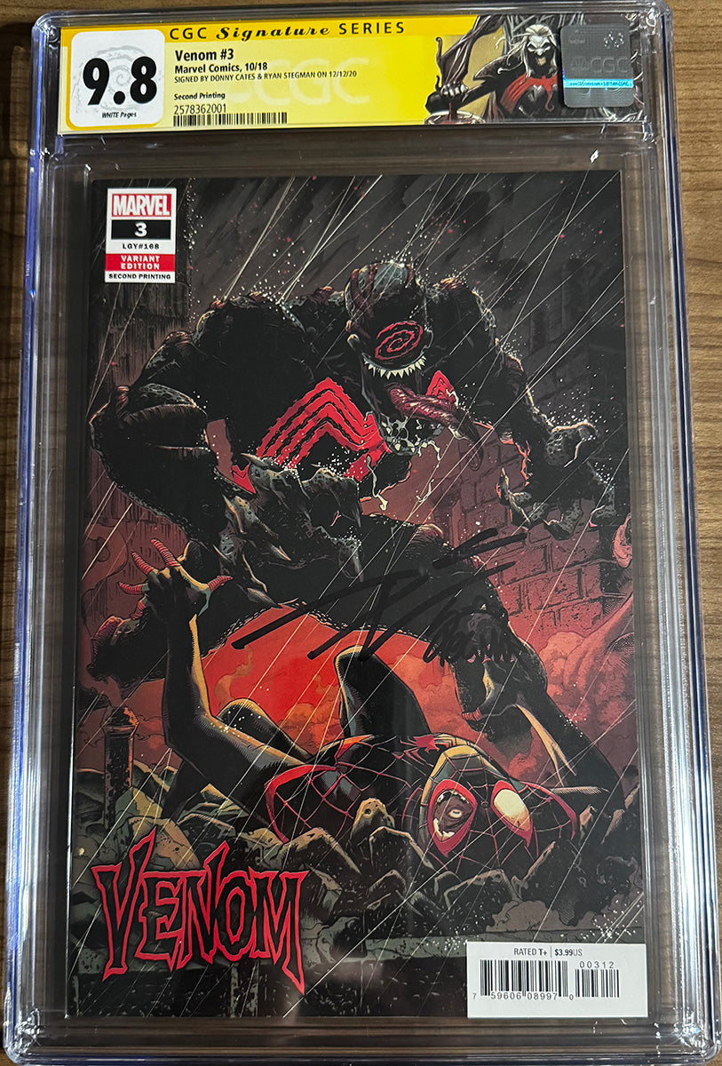 [CGC 9.8 Yellow Label Double Signed Cates | Stegman] VENOM #3 2nd PTG First full appearance of Knull [IN STOCK] (Copy) (Copy)