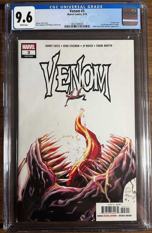 [CGC 9.6 Blue Label] VENOM #3 First full appearance of Knull [IN STOCK]