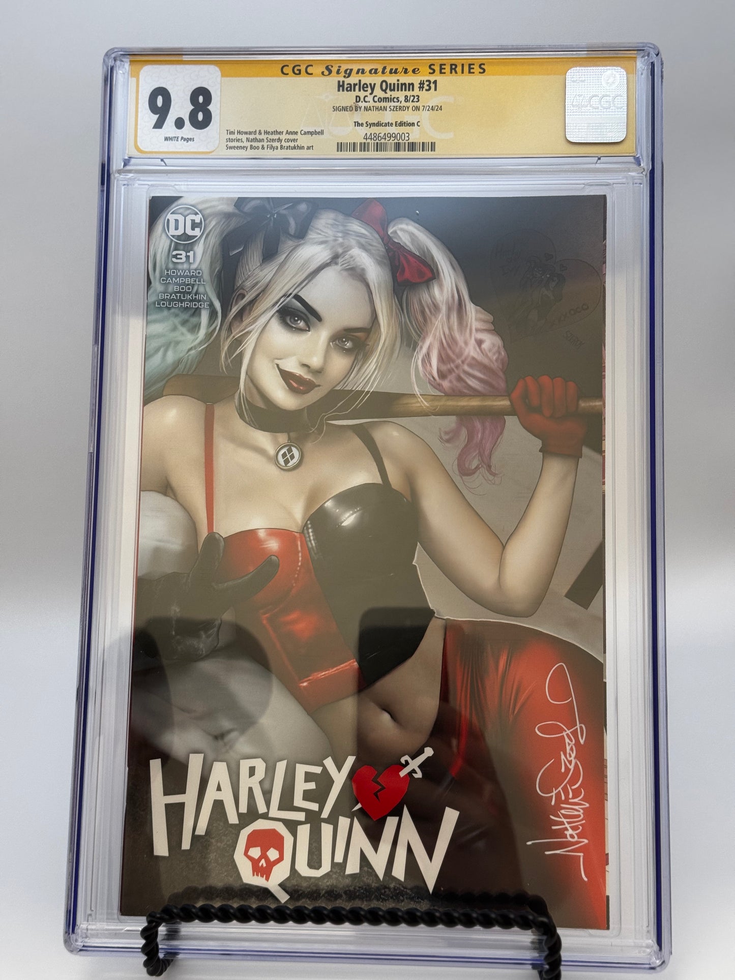 [SIGNED BY NATHAN SZERDY][FOIL] HARLEY QUINN #31 NATHAN SZERDY (616) EXCLUSIVE VAR CGC 9.8 YELLOW LABEL [IN STOCK]