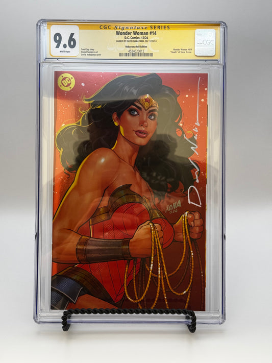 [SIGNED BY DAVID NAKAYAMA] [FOIL] WONDER WOMAN #14 DAVID NAKAYAMA NYCC EXCLUSIVE VIRGIN VAR [CGC 9.6 YELLOW LABEL] [IN STOCK]