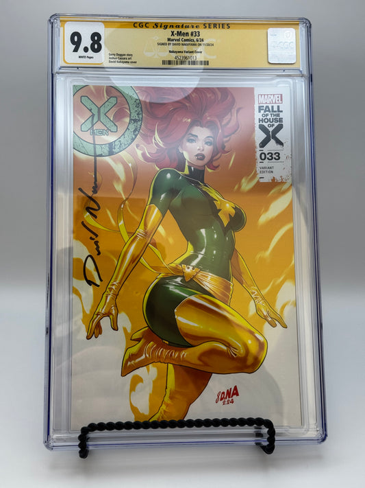 [SIGNED BY DAVID NAKAYAMA] X-MEN #33 [FHX] UNKNOWN COMICS DAVID NAKAYAMA EXCLUSIVE VAR [CGC 9.8 YELLOW LABEL] [IN STOCK]