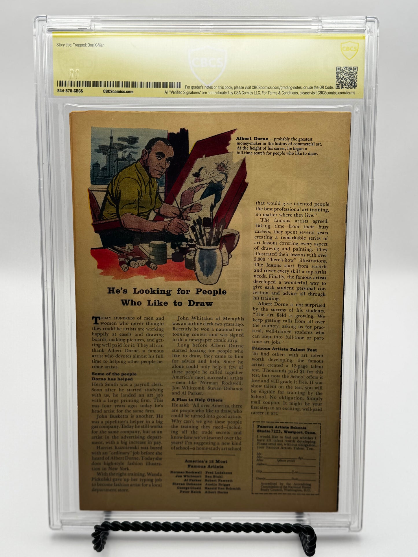 X-Men #5 CBCS 7.0 Yellow Label Signed by Stan Lee 1964 [IN STOCK]
