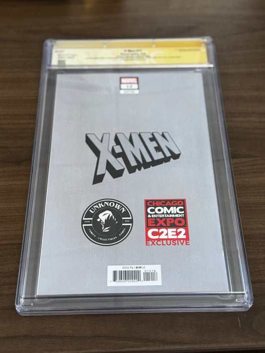[SIGNED CGC 9.6 YELLOW LABLE] [16 TIMES SIGNED] X-Men #12 Unknown Comic Tyler Kirkham C2E2 2025 Exclusive Var [IN STOCK] (Copy)