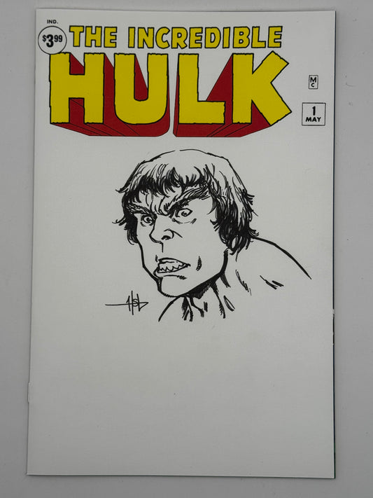 [SKETCH] CREEES [4] INCREDIBLE HULK #1 FACSIMILE EDITION UNKNOWN COMICS BLANK EXCLUSIVE [IN STOCK]