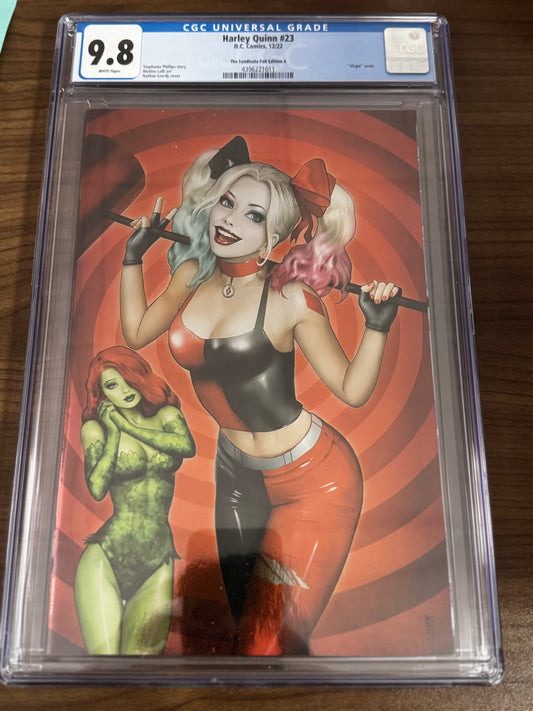 HARELY QUINN #23 [FOIL] NATHAN SZERDY EXCLUSIVE VAR CGC 9.8 BLUE LABEL [IN STOCK]