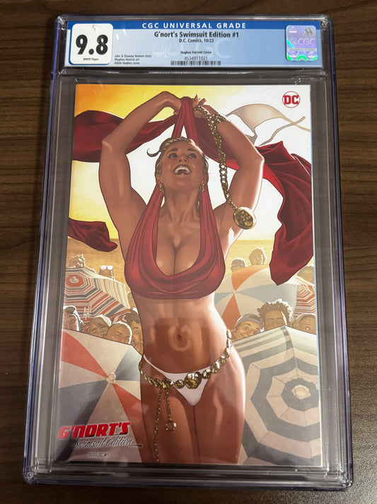 G'NORT'S SWIMSUIT EDITION #1 ADAM HUGHES VAR CGC 9.8 BLUE LABEL [IN STOCK]