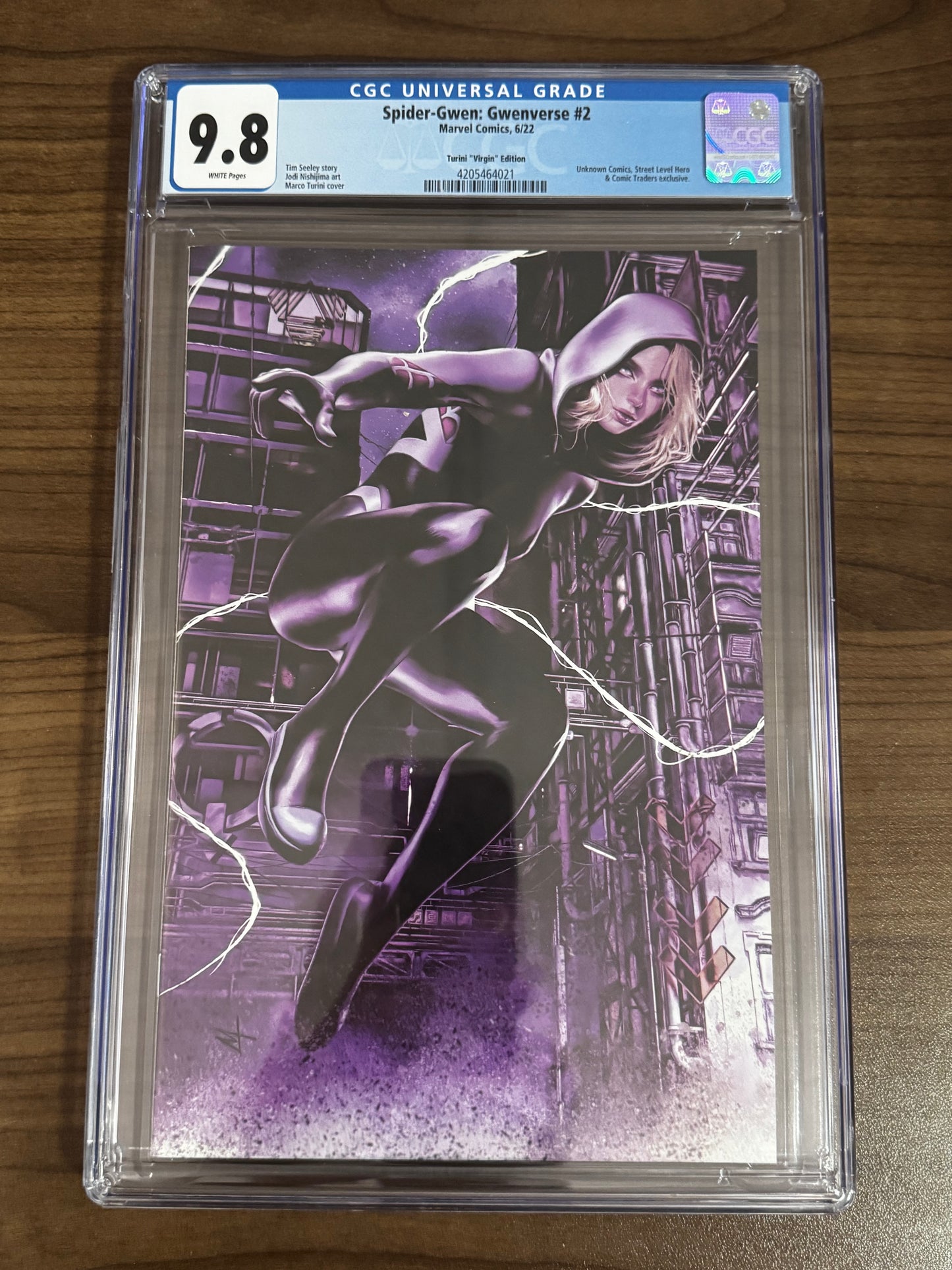 SPIDER-GWEN GWENVERSE #2 MARCO TURINI VIRGIN VAR CGC 9.8 BLUE LABEL [IN STOCK]