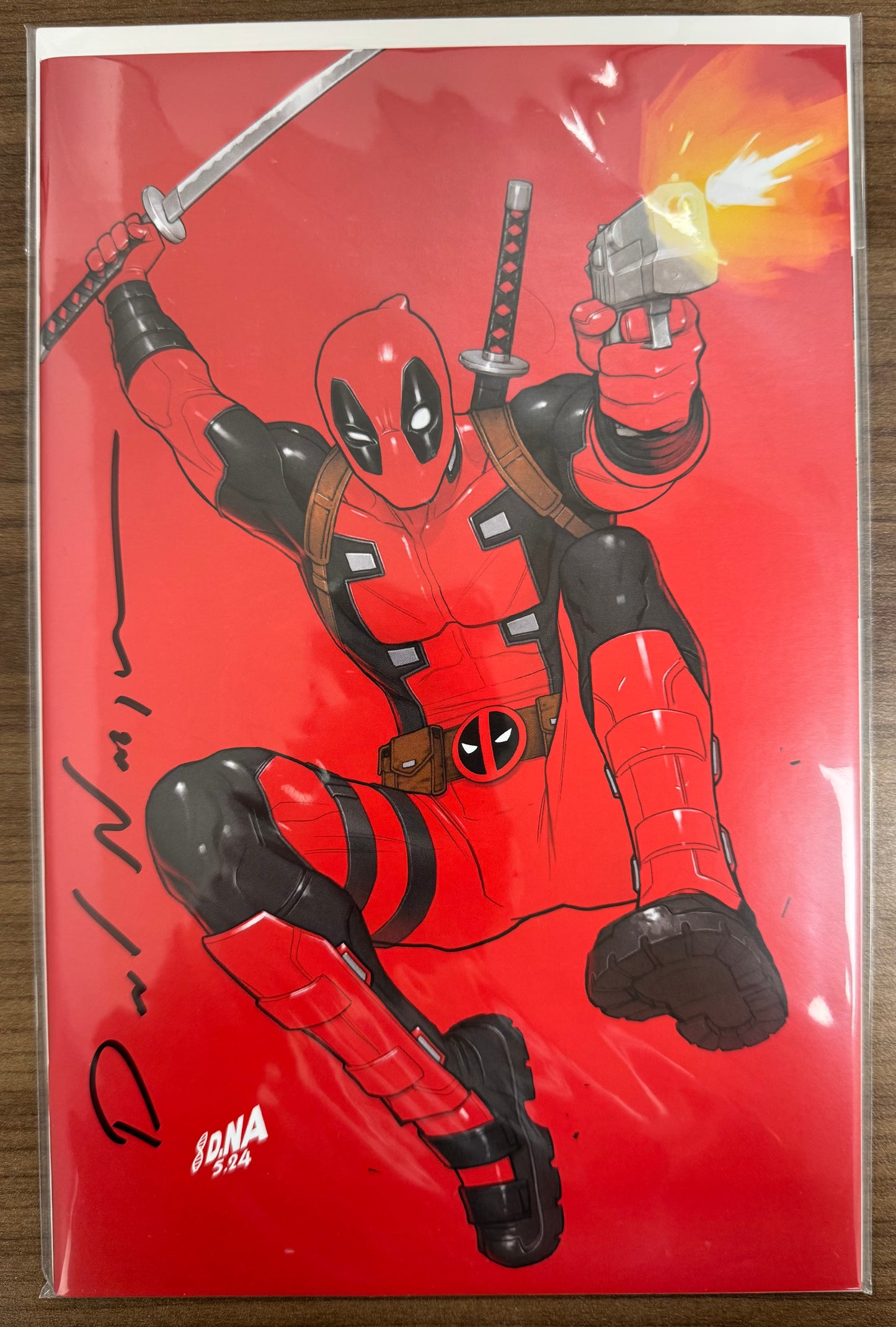 [SIGNED BY DAVID NAKAYAMA] DEADPOOL #1 UNKNOWN COMICS DAVID NAKAYAMA FACSIMILE VIRIGN VAR [IN STOCK]