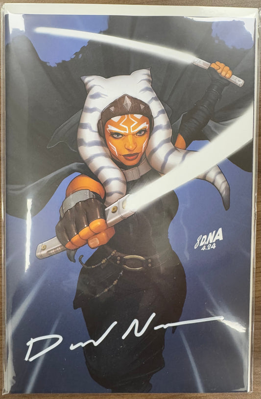 [SIGNED BY DAVID NAKAYAMA] STAR WARS: AHSOKA #1 UNKNOWN COMICS DAVID NAKAYAMA VIRGIN VAR (08/28/2024)