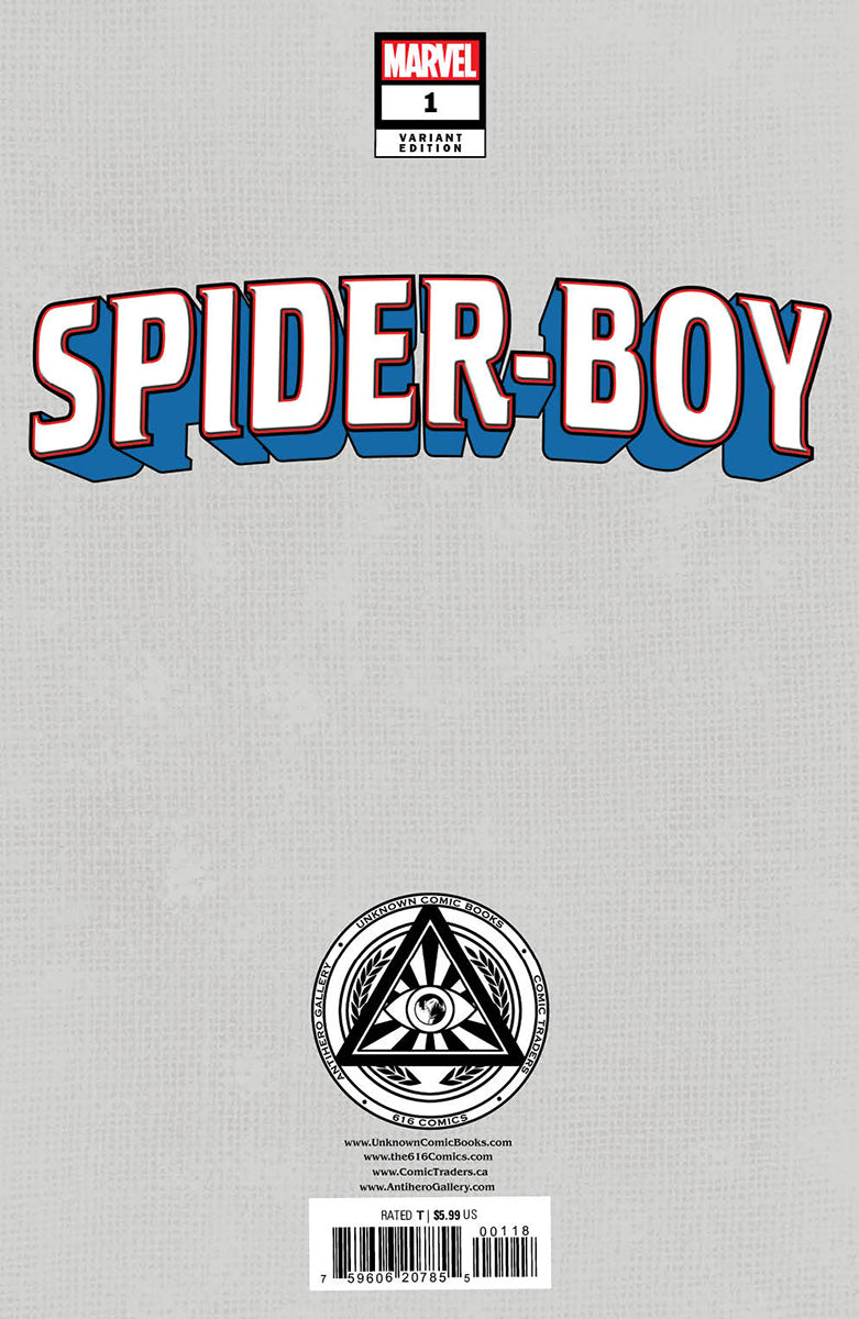 [SIGNED BY KAARE ANDREWS] SPIDER-BOY #1 UNKNOWN COMICS KAARE ANDREWS EXCLUSIVE VIRGIN VAR [IN STOCK]