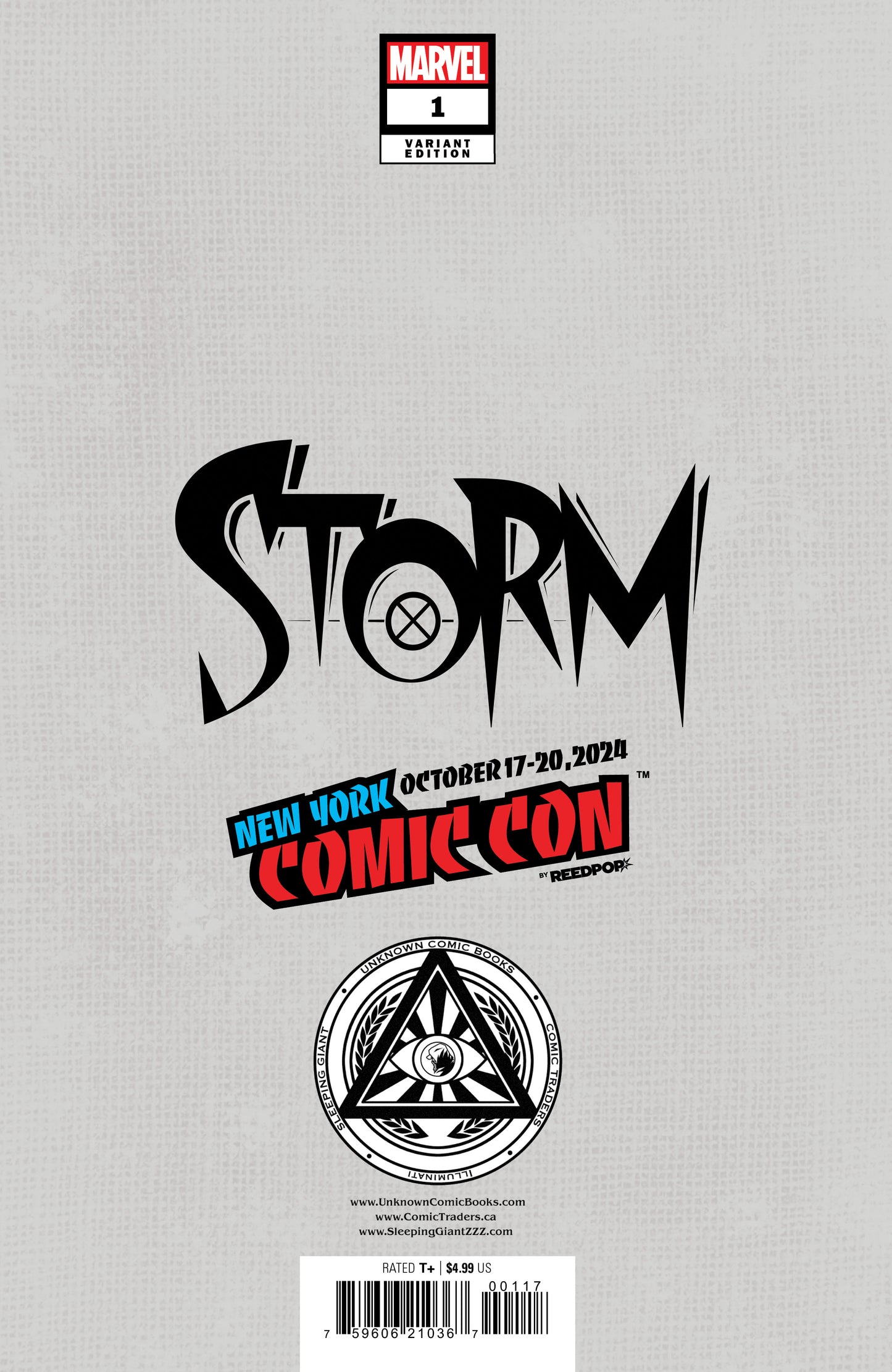 [FOIL] STORM #1 UNKNOWN COMICS NATHAN SZERDY EXCLUSIVE VIRGIN NYCC 2024 VAR (10/02/2024)