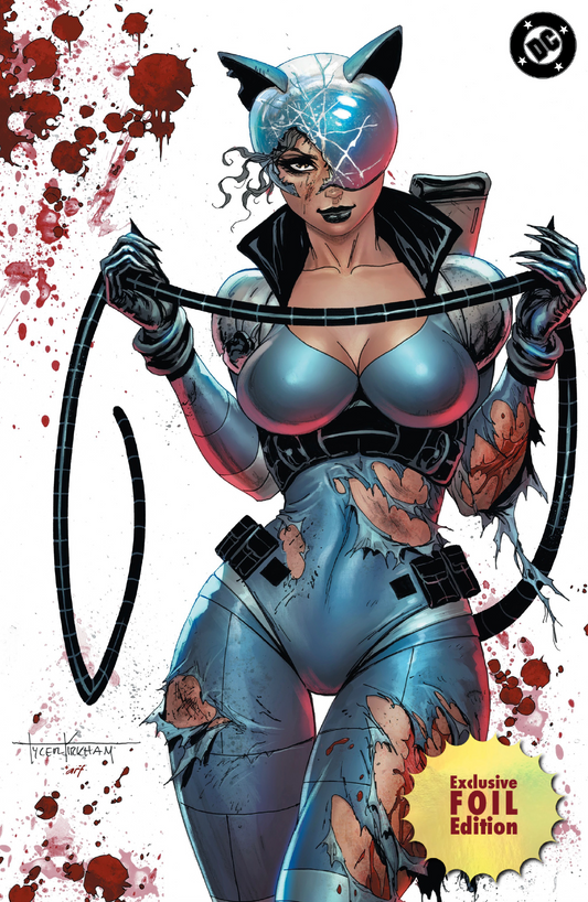 [FOIL] ABSOLUTE BATMAN #13 TYLER KIRKHAM EXCLUSIVE BATLLE DAMAGED NYCC EXCLUSIVE CATWOMAN VIRGIN VAR (10/08/2025)