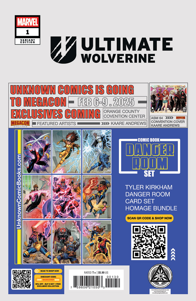 [SIGNED W/COA] Ultimate Wolverine #1 Unknown Comics Tyler Kirkham Exclusive Var (06/2025)