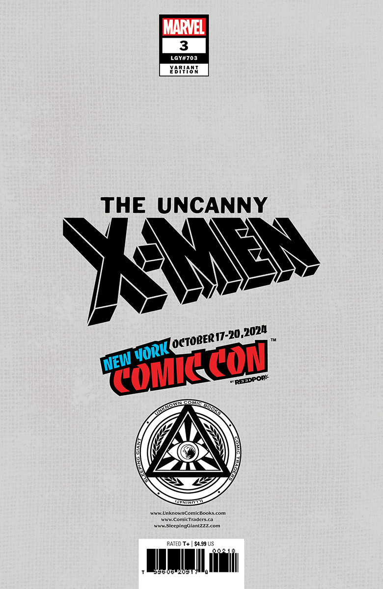 Uncanny X-Men #3 Unknown Comics Exclusive Tyler Kirkham Virgin Connecting Classic NYCC 2024 Virgin Var (10/23/2024)