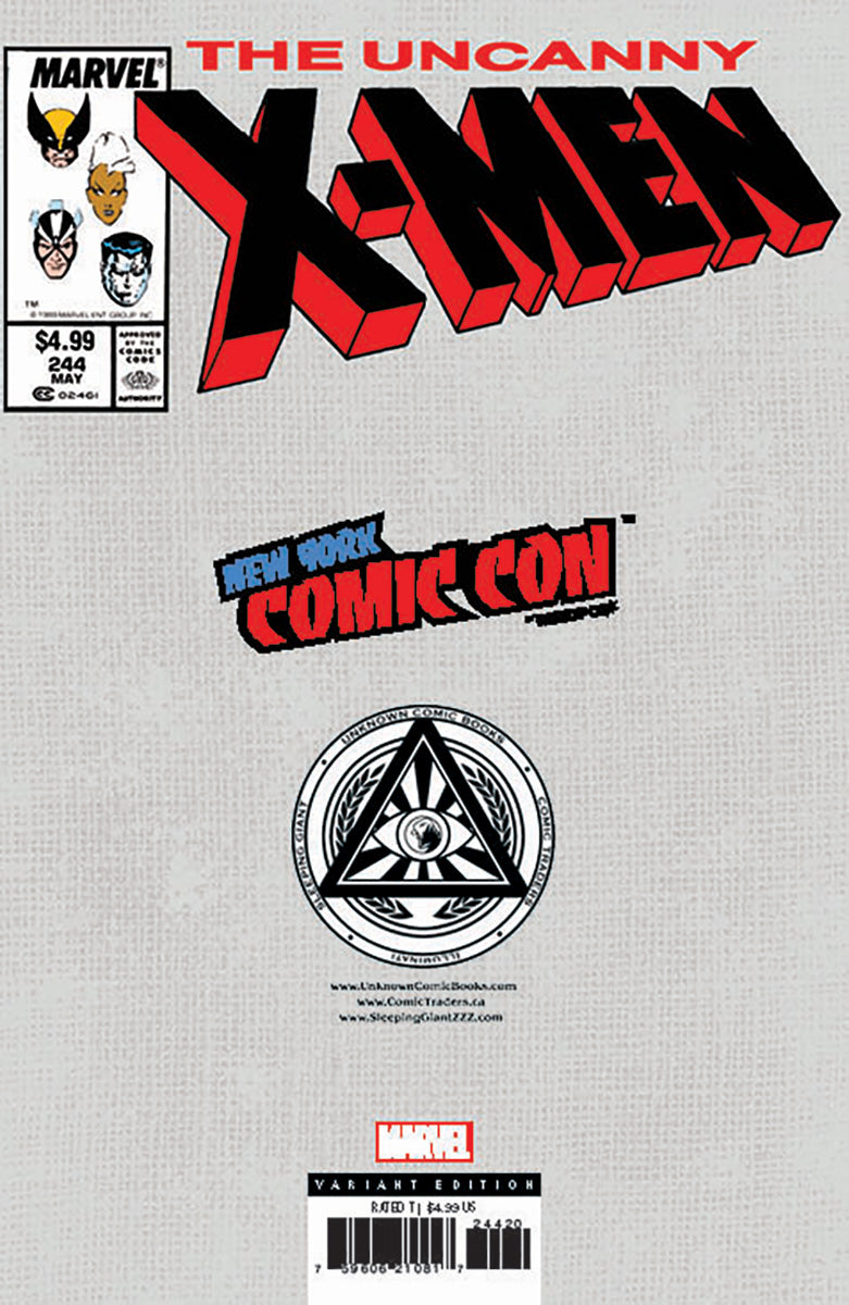 [SIGNED W/ COA] [FOIL] UNCANNY X-MEN #244 FACSIMILE UNKNOWN COMICS NATHAN SZERDY EXCLUSIVE VIRGIN NYCC 2024 VAR [IN STOCK]