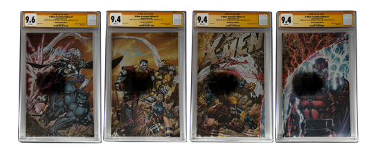 [TRIPLE SIGNED CGC YELLOW LABEL 4 PACK FOIL] X-Men 1991 #1 Facsimile Jim Lee | Claremont |  Williams Cover Var [Set #3]