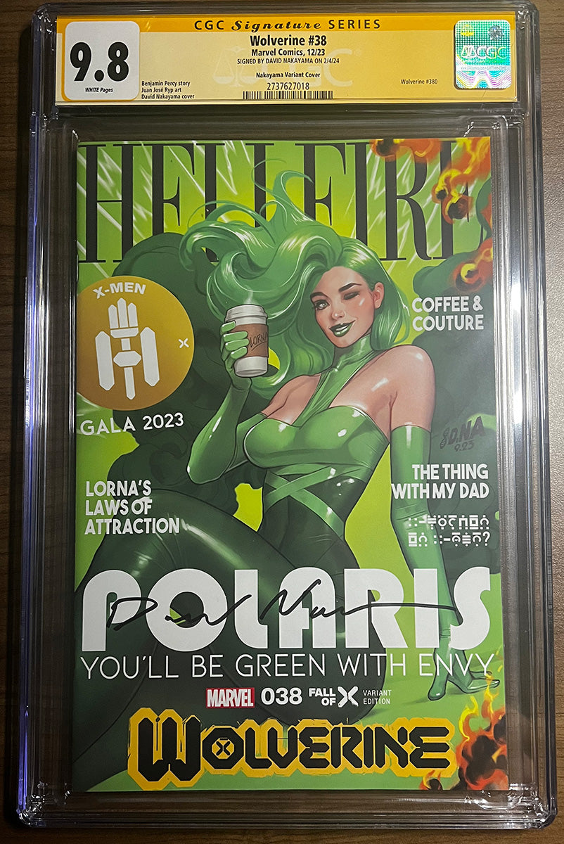 CGC 9.8 YELLOW LABEL WOLVERINE #38 SIGNED BY DAVID NAKAYAMA (05/08/2024)