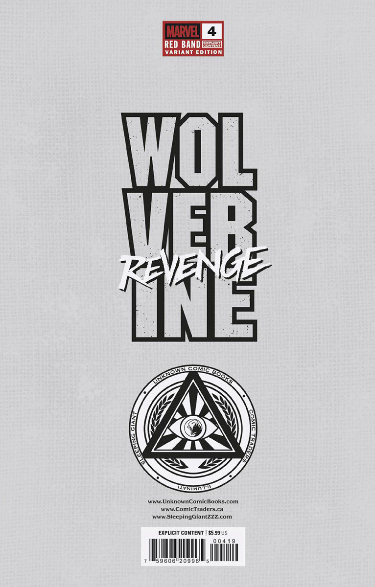 [SIGNED W/ COA] Wolverine: Revenge - Red Band #4 Unknown Comics MICO SUAYAN Connecting Cover Exclusive Var  Explicit Content (04/2025)
