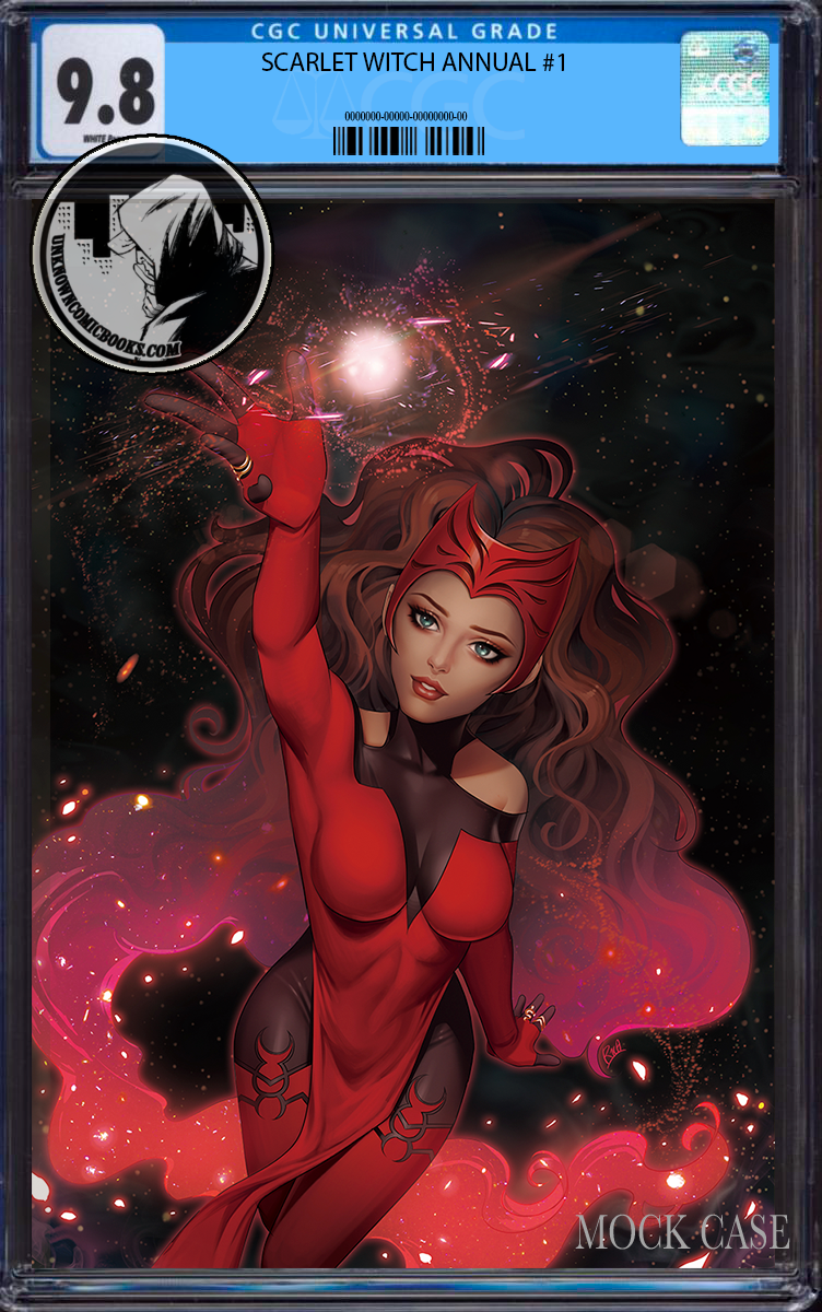 SCARLET WITCH ANNUAL #1 UNKNOWN COMICS R1C0 EXCLUSIVE VIRGIN VAR CGC 9.8 BLUE LABEL (01/31/2024)