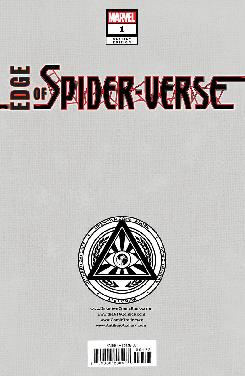 EDGE OF SPIDER-VERSE #1 UNKNOWN COMICS PEACH MOMOKO EXCLUSIVE VIRGIN VAR CGC 9.8 BLUE LABEL (12/27/2023)