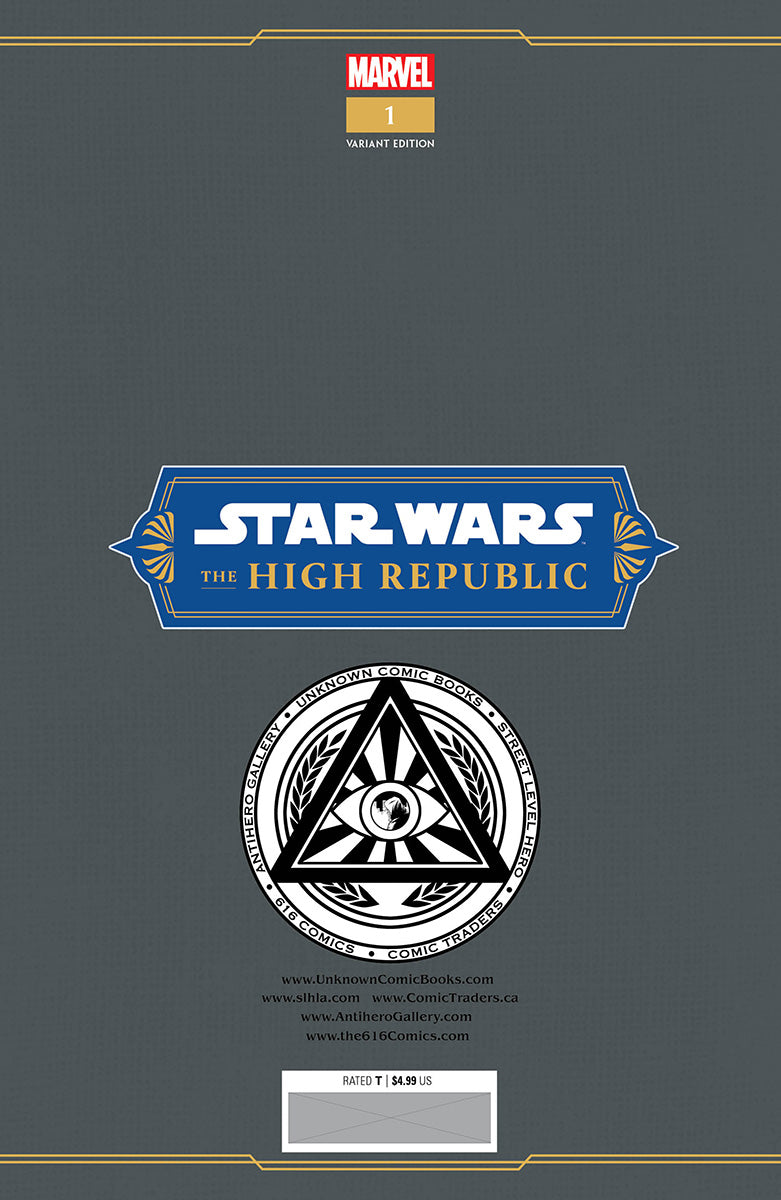 SIGNED W/ COA STAR WARS: THE HIGH REPUBLIC #1 UNKNOWN COMICS TYLER KIRKHAM EXCLUSIVE VAR (06/28/2023)