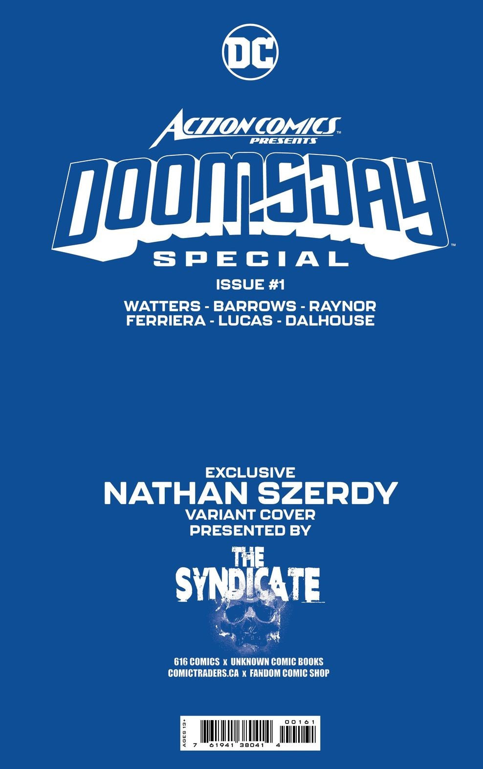 [SIGNED W/ COA] ACTION COMICS PRESENTS DOOMSDAY SPECIAL #1 (ONE SHOT) NATHAN SZERDY (616) EXCLUSIVE VAR (10/11/2023)